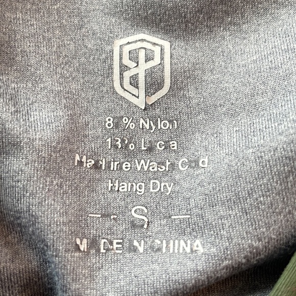 Born Primitive Army Green and Gray Crisscross Sports Bra - Picture 3 of 4